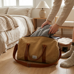 Vintage Canvas Weekender – Organized Travel Made Easy