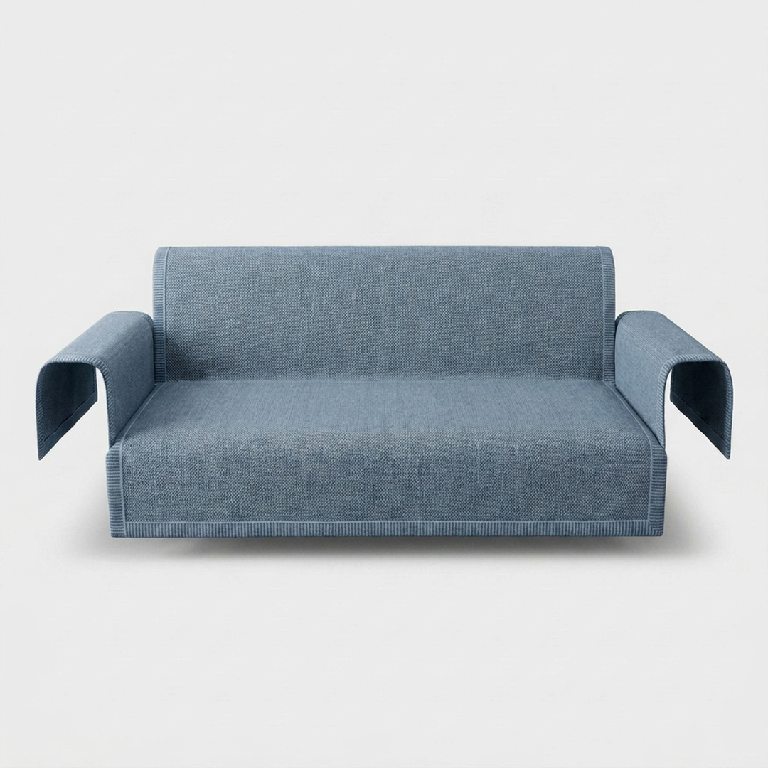 Cotton-Linen Sofa Cover That Stays Neat