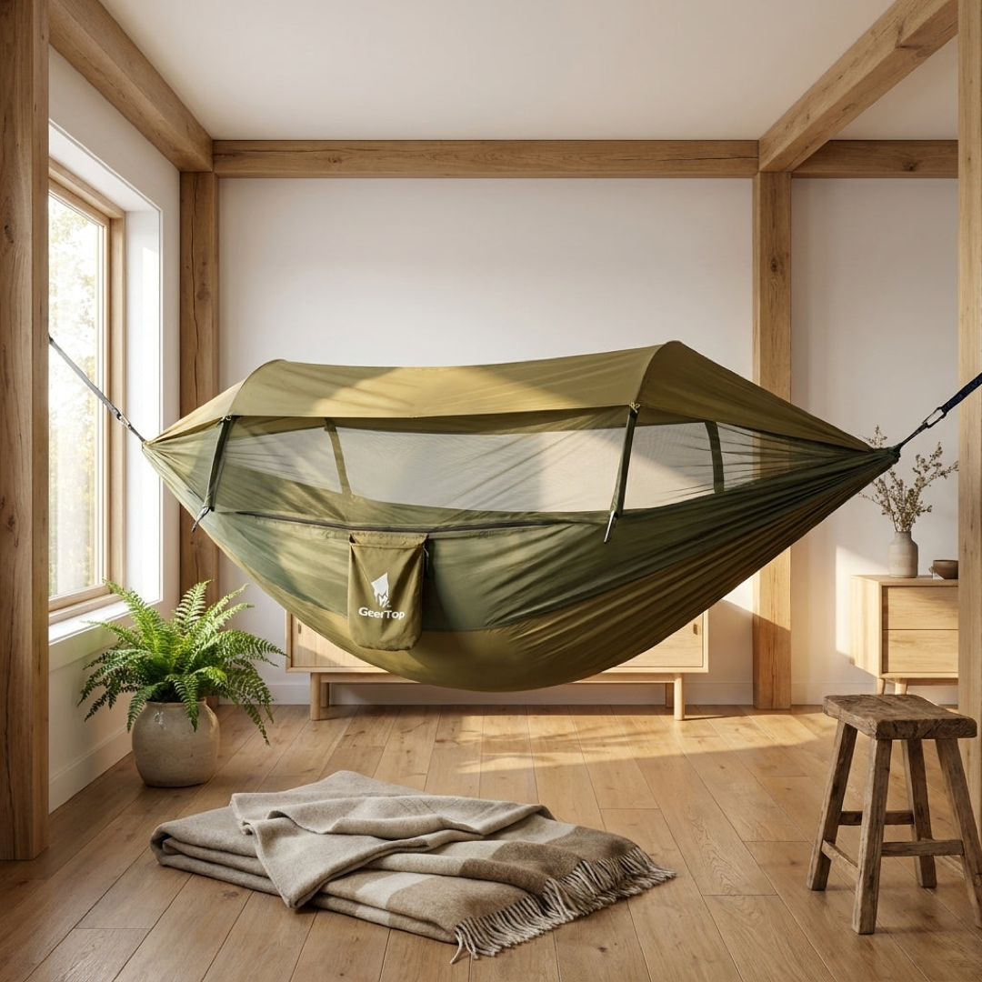 All-Weather Camping Hammock for Protected Rest