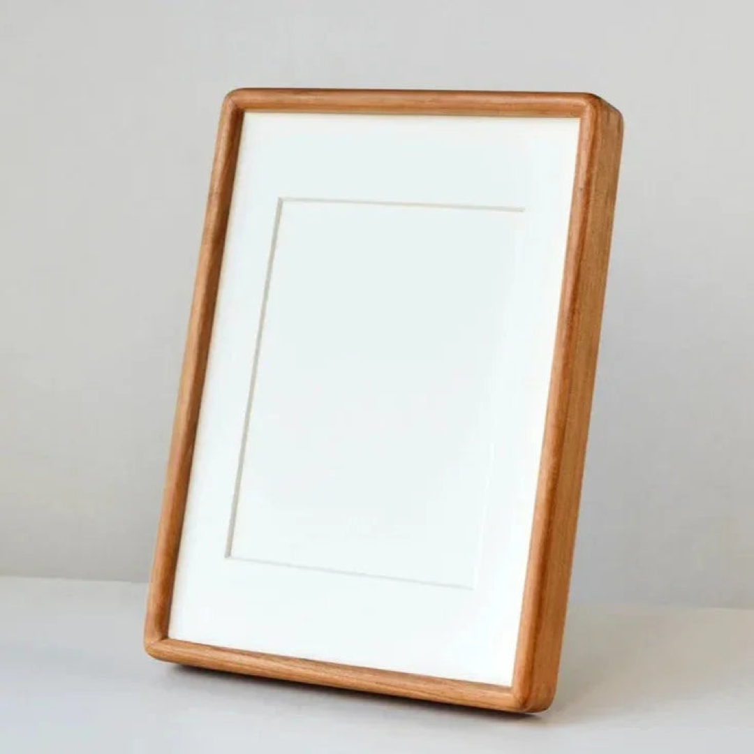 Matted Wood Picture Frame for Easy Display