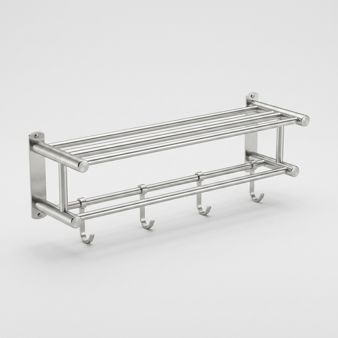 Stainless Steel Towel Rack for Tidy Bathrooms