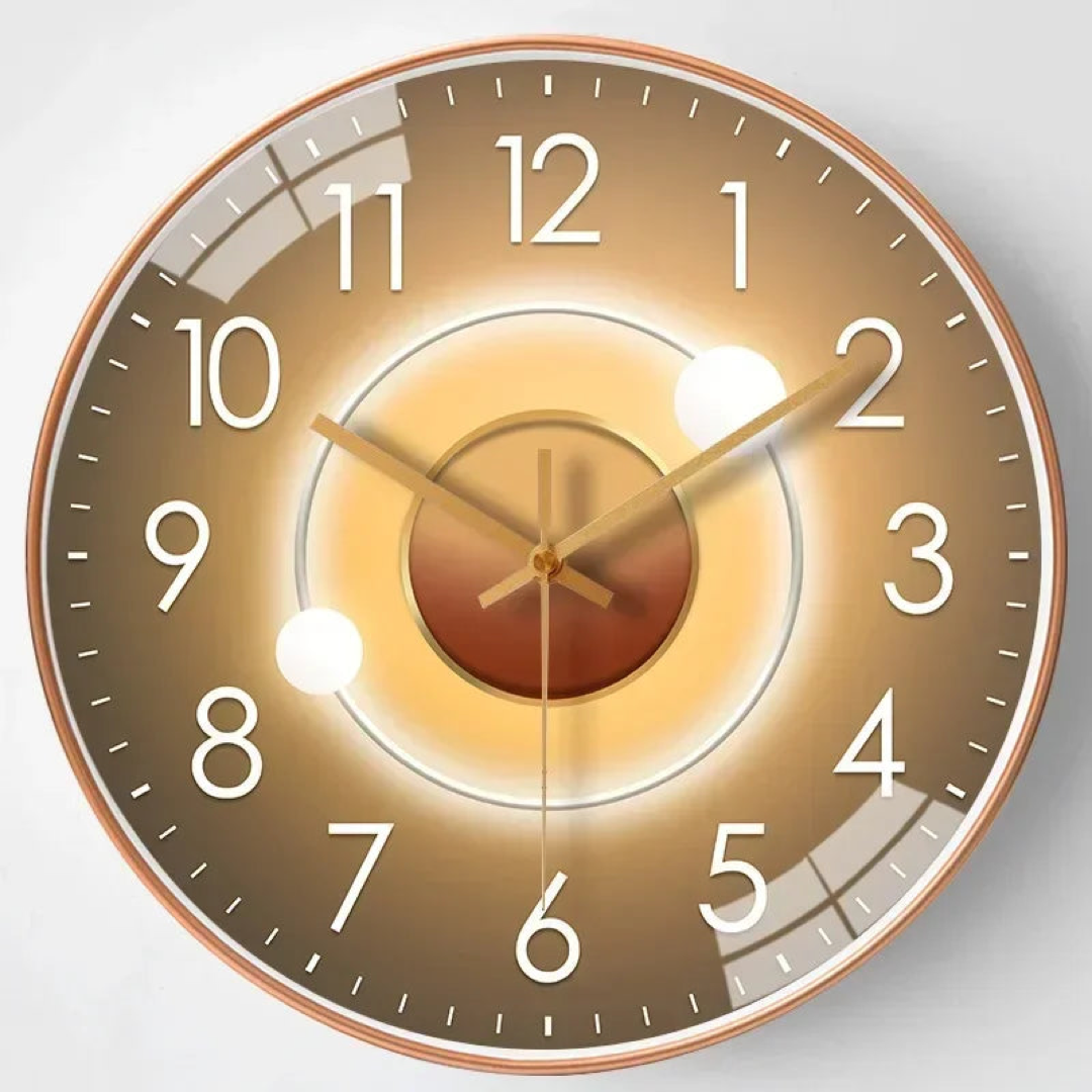 Quiet Wall Clock for Easy Time Checks