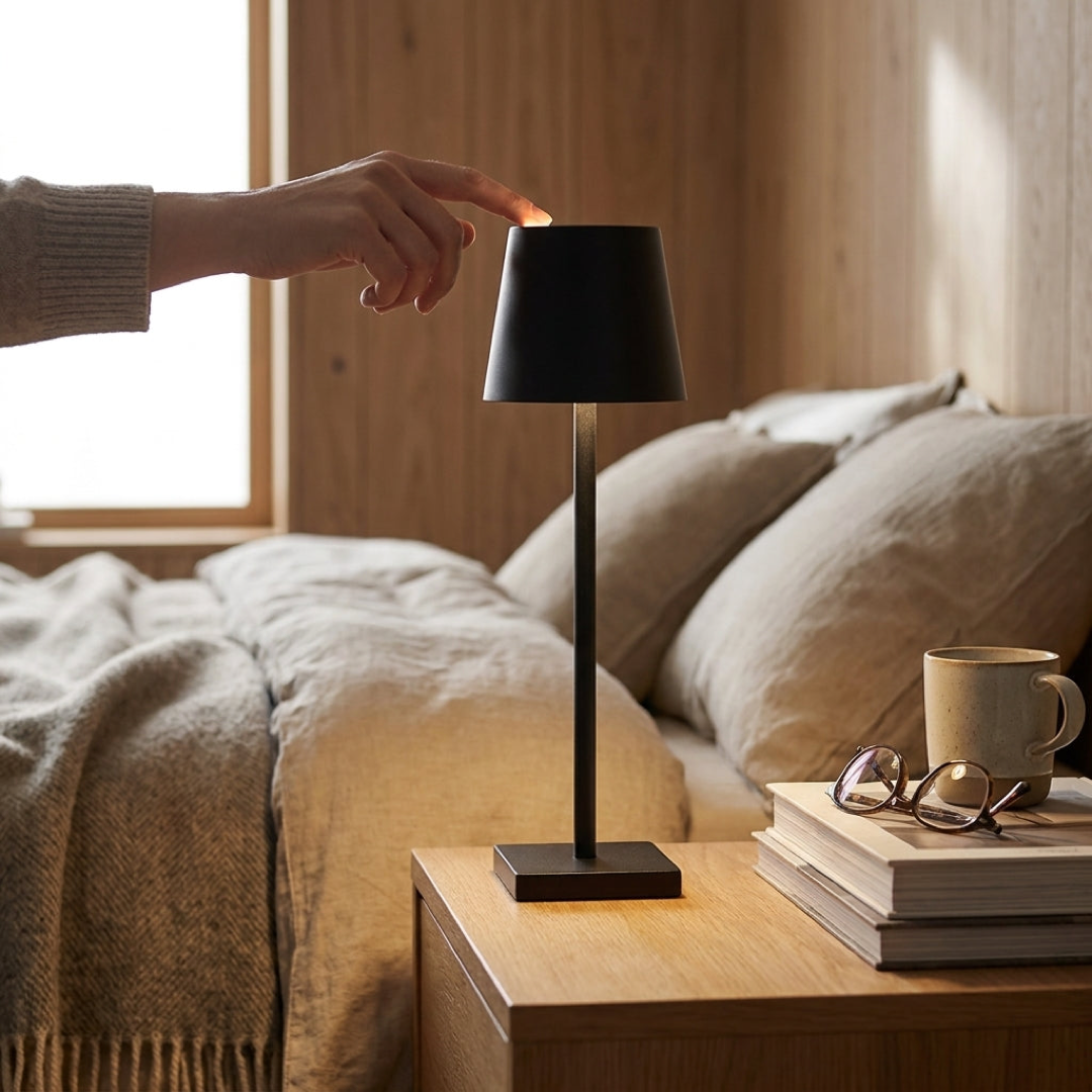 Cordless LED Table Lamp With Adjustable Glow
