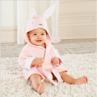 Critter Hood Baby Bathrobe for Cozy Drying