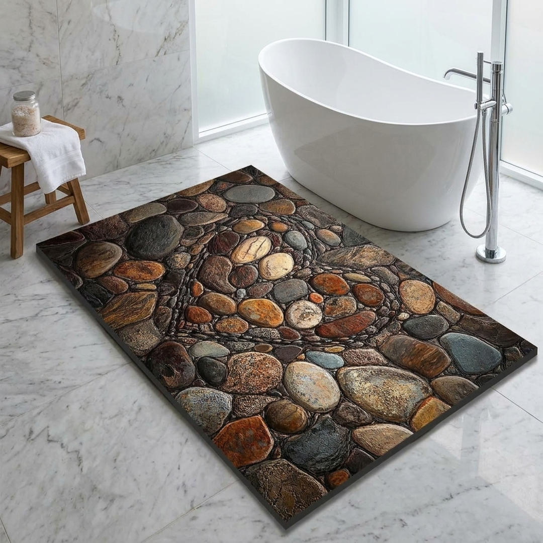 Mineral Bath Mat for Steady, Comfortable Steps