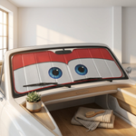 Cartoon Eye Windshield Shade for a Cooler Cabin