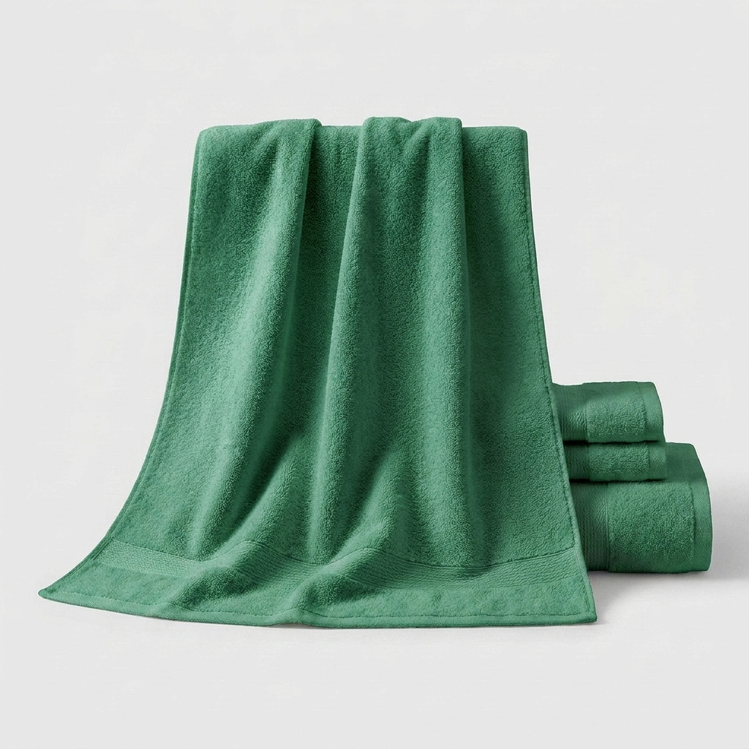 8-Piece Cotton Towel Set for Faster Drying