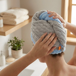 Microfiber Hair Turban for Faster, Frizz-Free Drying