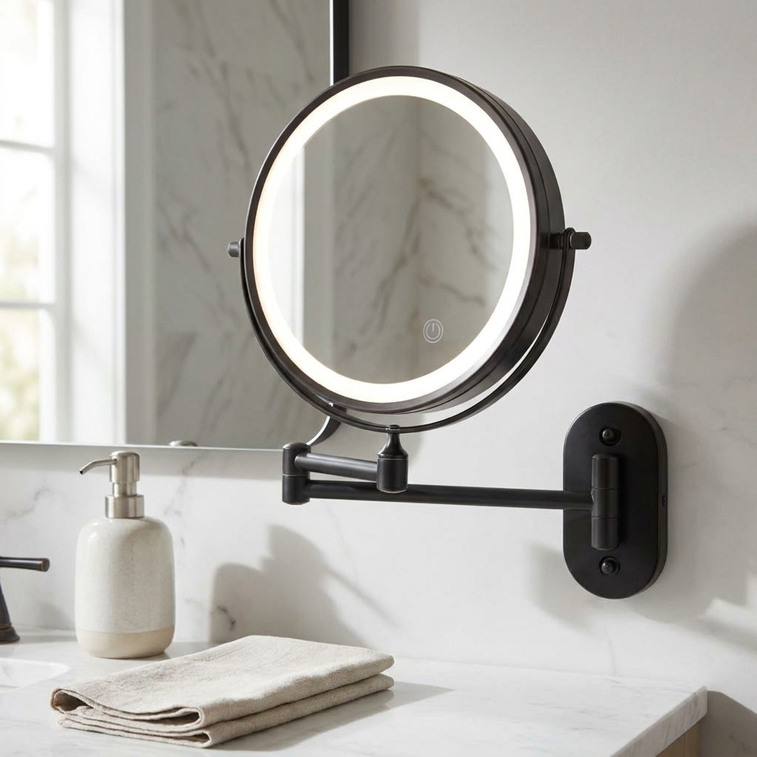 Rechargeable Vanity Mirror for Precise Grooming