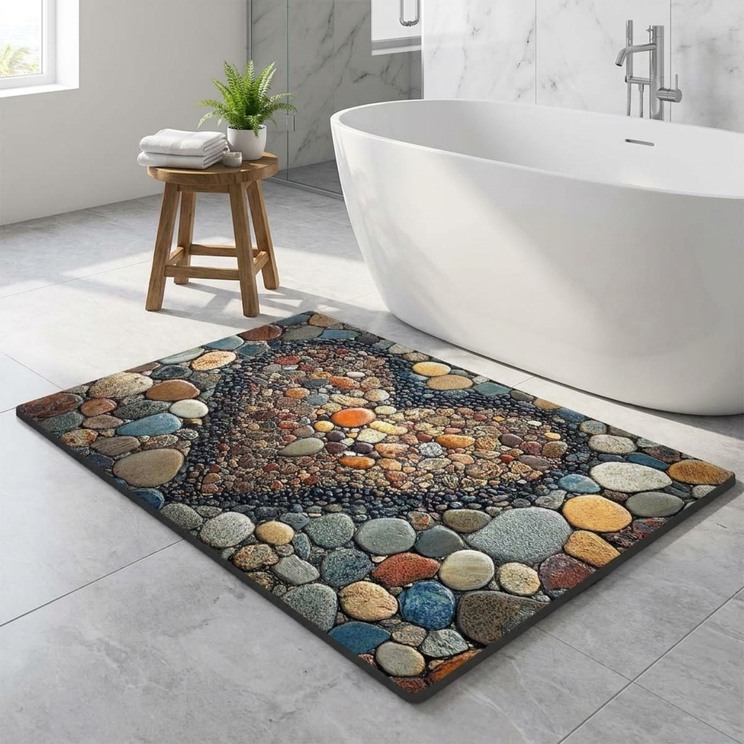 Mineral Bath Mat for Steady, Comfortable Steps