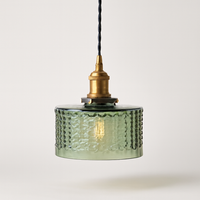 Sculpted Glass Pendant Light for Calming Glow