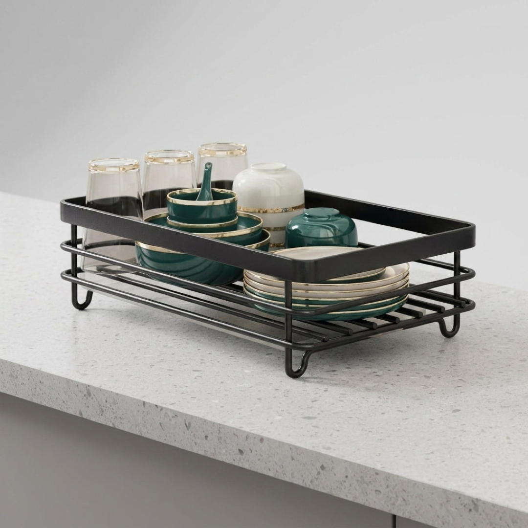Collapsible Dish Drainer for Clutter-Free Counters
