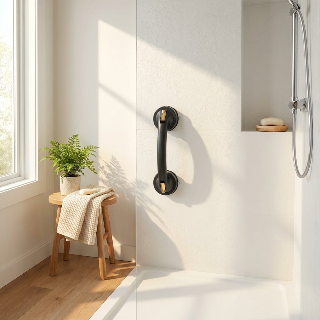 Suction Shower Grab Bar for Safer Bathing