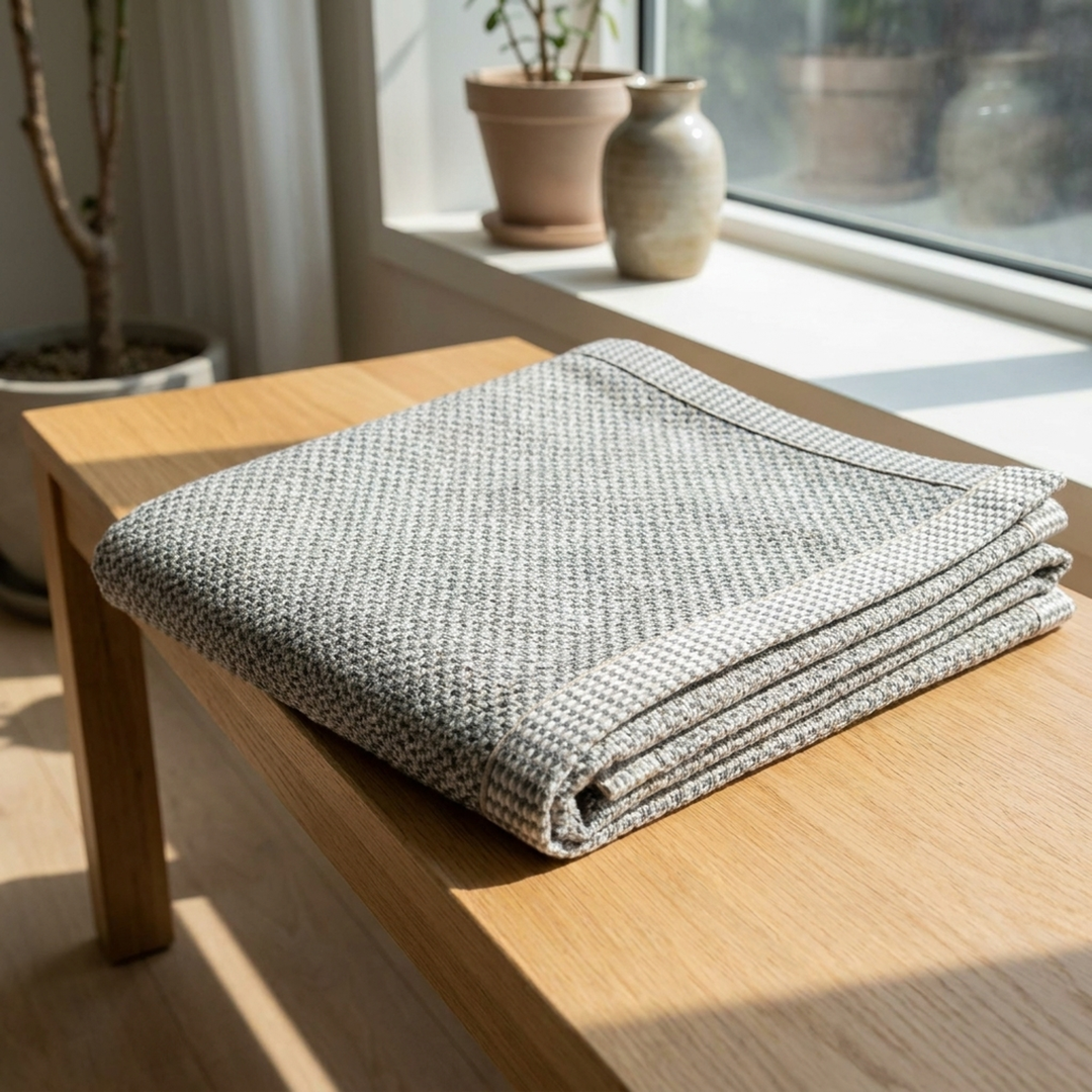 Cotton-Linen Sofa Cover That Stays Neat