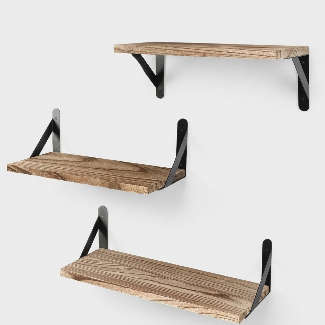 Solid Wood Floating Shelf for Clutter-Free Storage