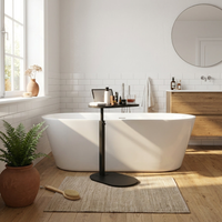 Adjustable Bamboo Bath Table for Easy Reach
