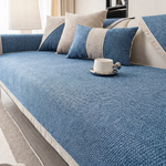 Cotton-Linen Sofa Cover That Stays Put