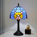 Stained Glass Cat Lamp for Cozy Evenings