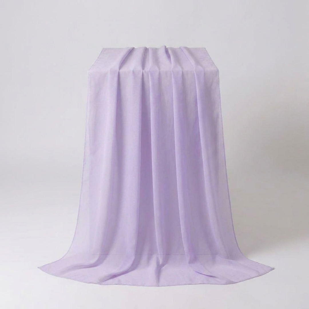 Sheer Chiffon Table Runner for Effortless Elegance