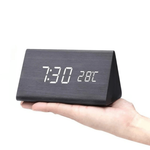 Voice-Activated Wooden Clock for Effortless Timekeeping