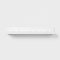 Wavy Floating Shelf for Playful Wall Storage