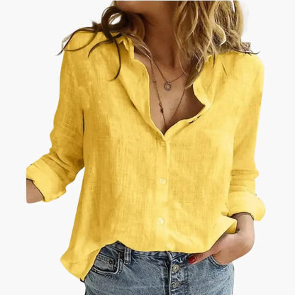 Giselle | Women's Classic Button-Down Shirt with Long Sleeves