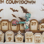 Wooden Halloween Countdown Calendar for Festive Fun