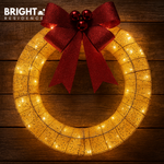 LED Christmas Wreath For A Warm Festive Glow