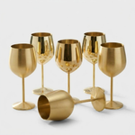 Insulated Steel Wine Goblet Keeps Drinks Chilled
