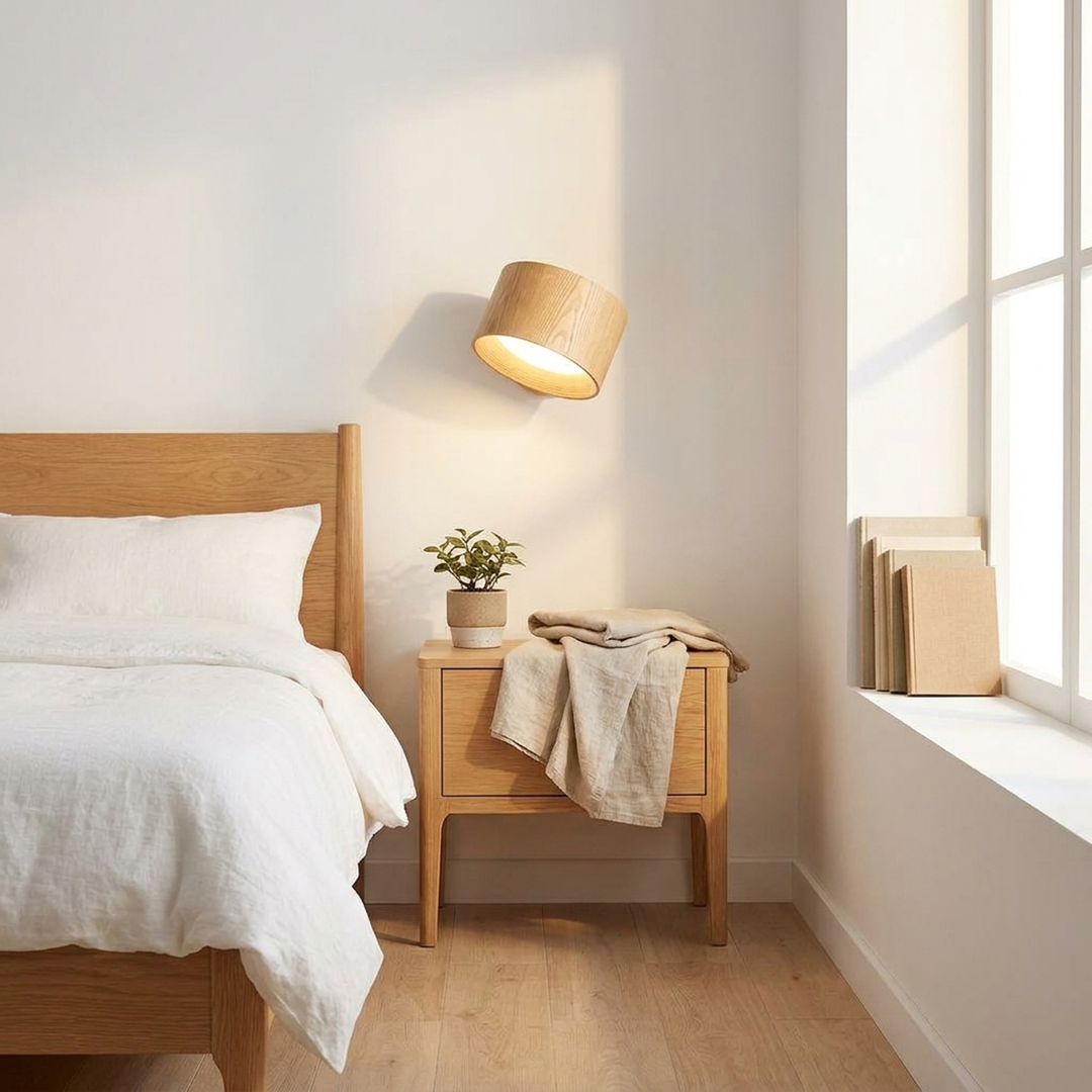 Nordic Cordless Wall Lamp – Warm Remote Lighting