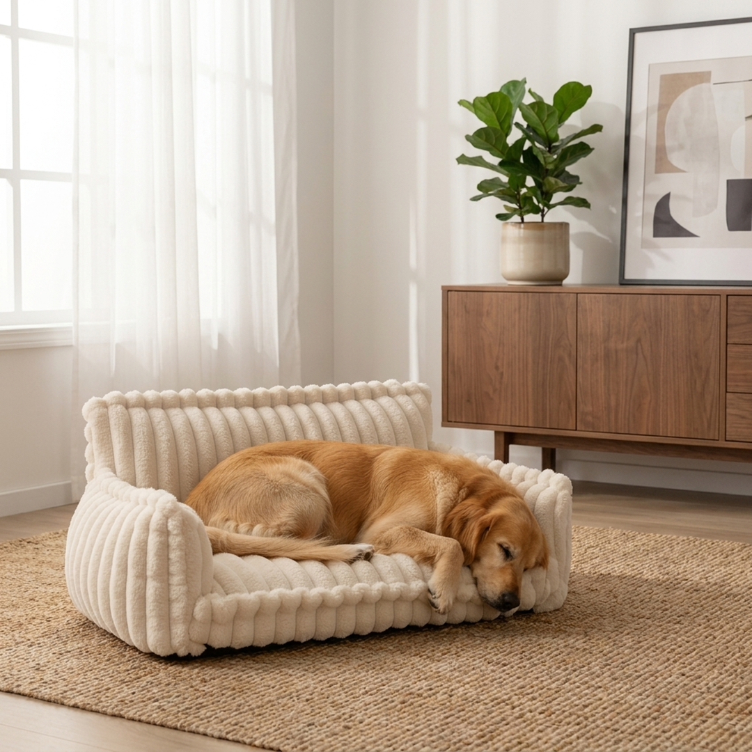 Cozy Dog Sofa Bed with Washable Cover