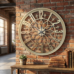 Industrial Metal Wall Clock for Quiet Spaces