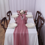 Sheer Chiffon Table Runner for Effortless Elegance