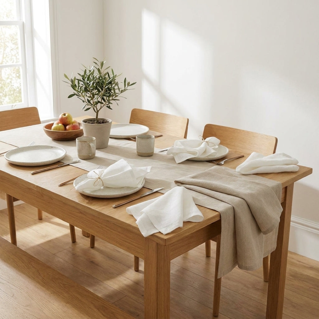 French Linen Napkin Set for Effortless Dining