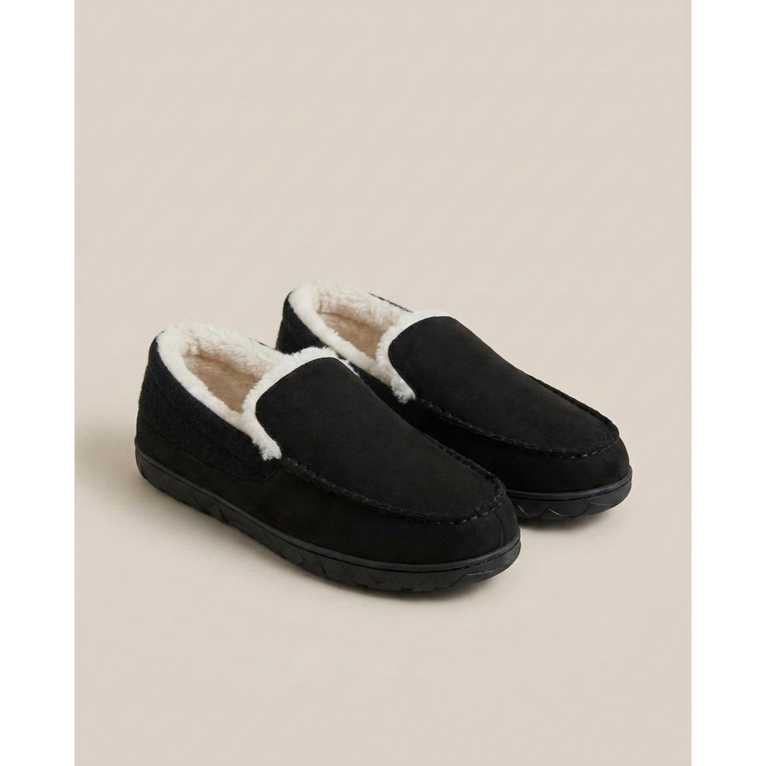 Men's Wool-Look Slip-Ons for Easy Warmth