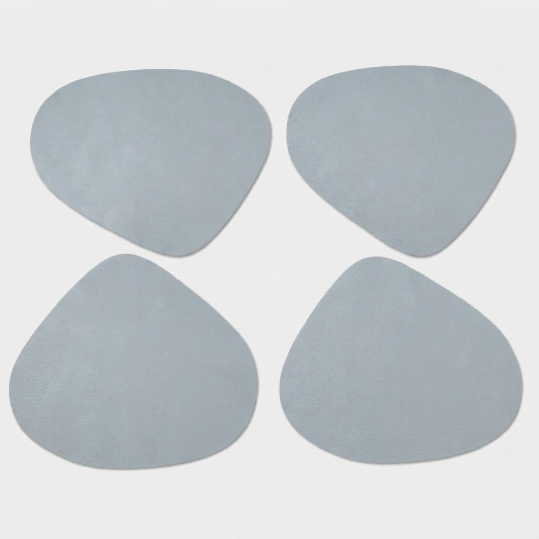 Teardrop Faux Leather Placemat for Easy Cleanup