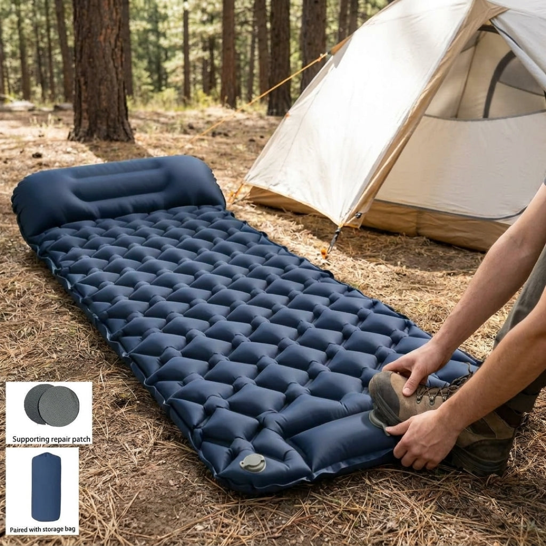 Quick-Inflate Camping Pad for Restful Sleep