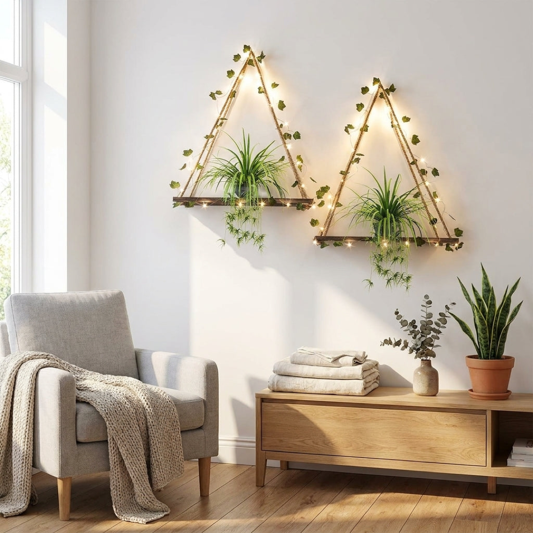 Botanical LED Hanging Shelf for Warm Displays