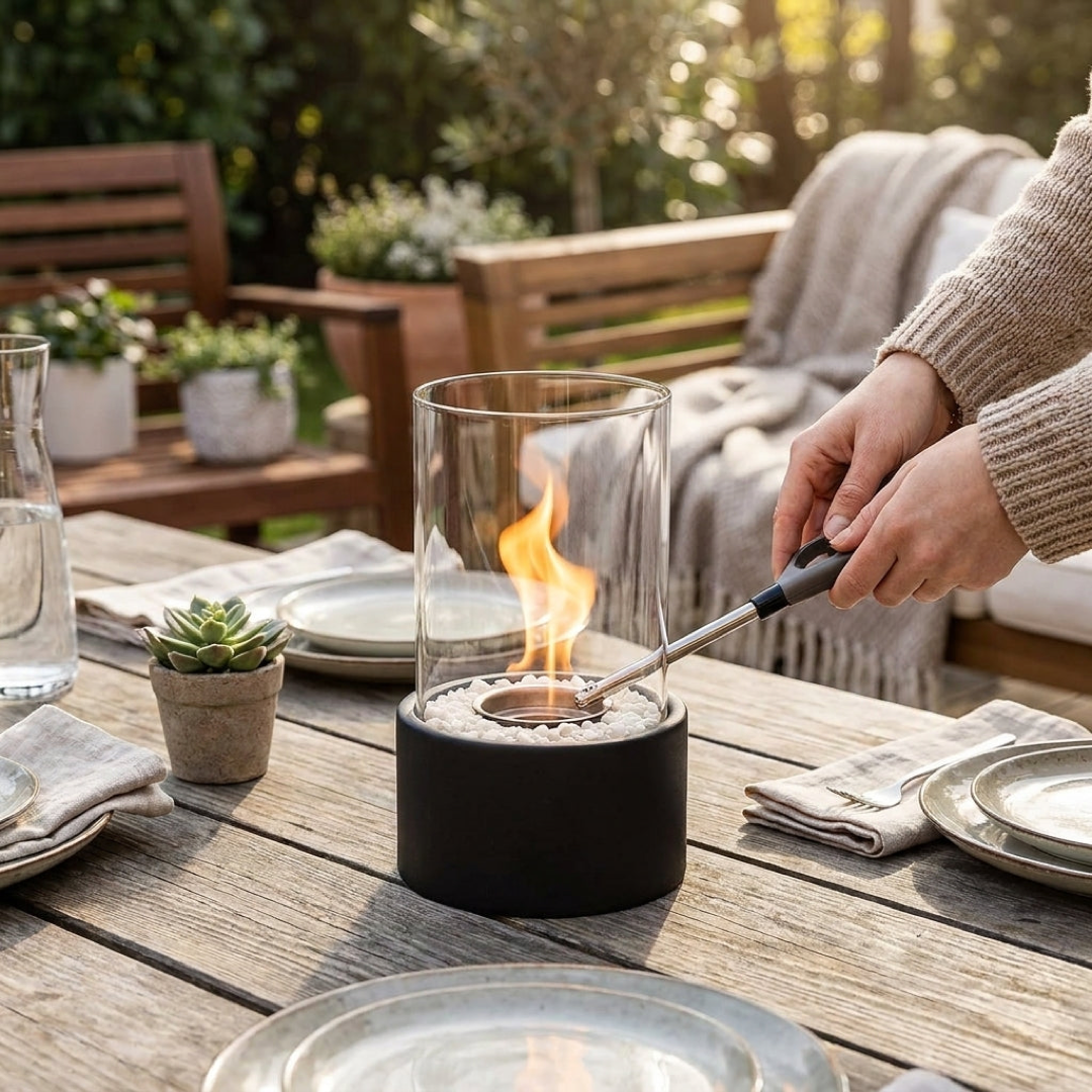 Portable Ethanol Fire Pit for Cozy Evenings
