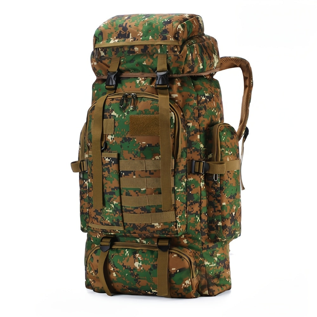 80L Tactical Rucksack for Organized Expeditions