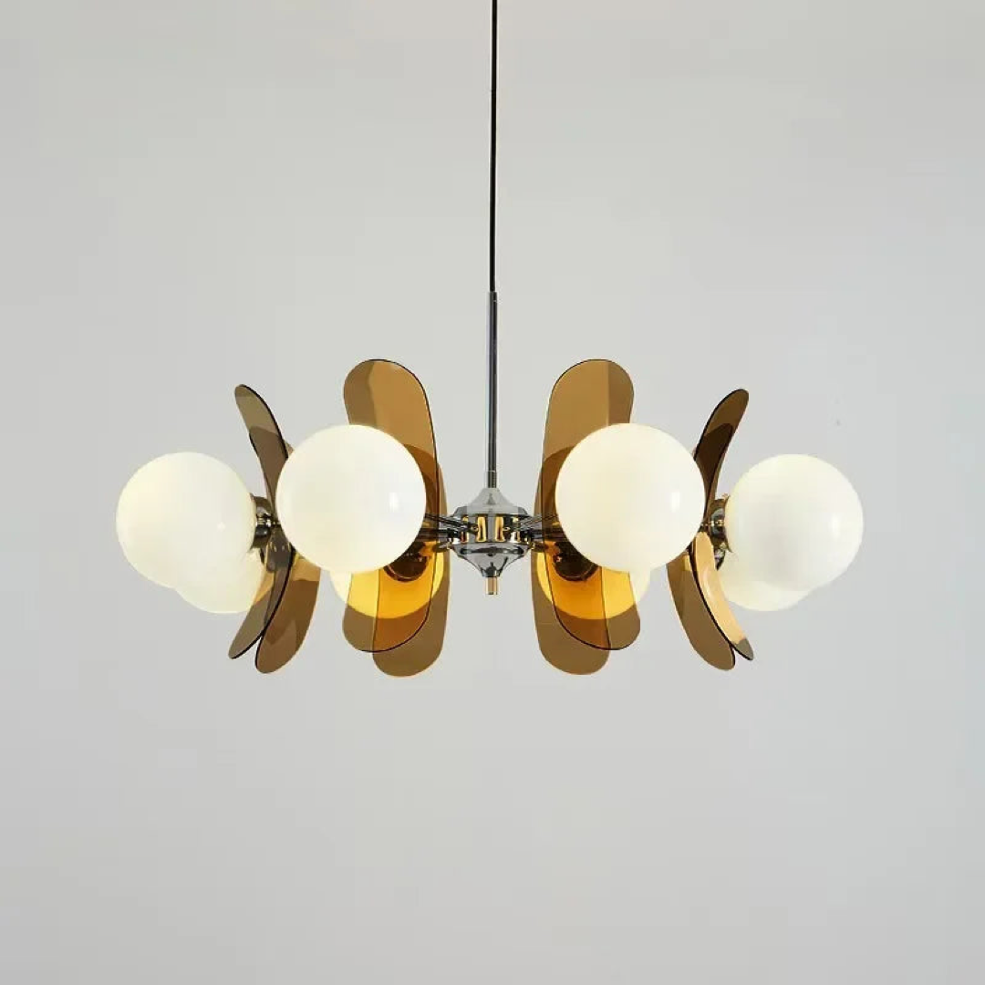 Sculptural Globe Chandelier – Artful Overhead Light