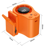 LED Personal Fan for Hands-Free Travel Cooling
