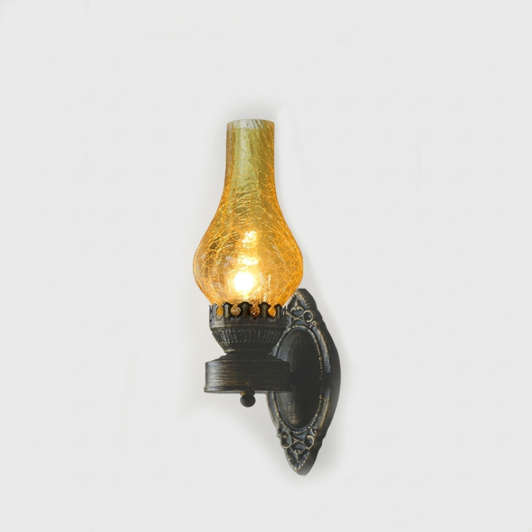 Kerosene-Style Wall Sconce for a Warm Glow