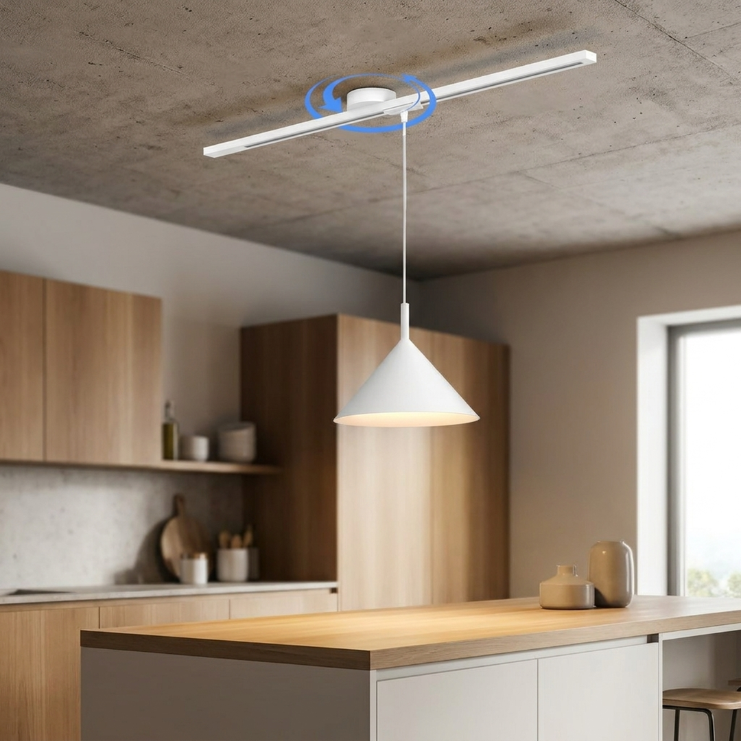 Adjustable Pendant Rail for Effortless Repositioning
