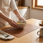 Faux Leather Placemats for Heat and Spill Protection