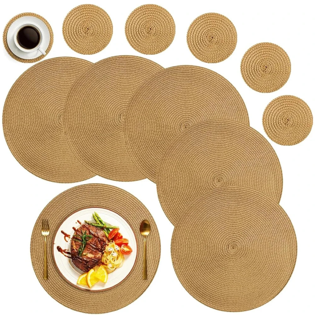 Ramie Table Mats for Heat and Spill Protection