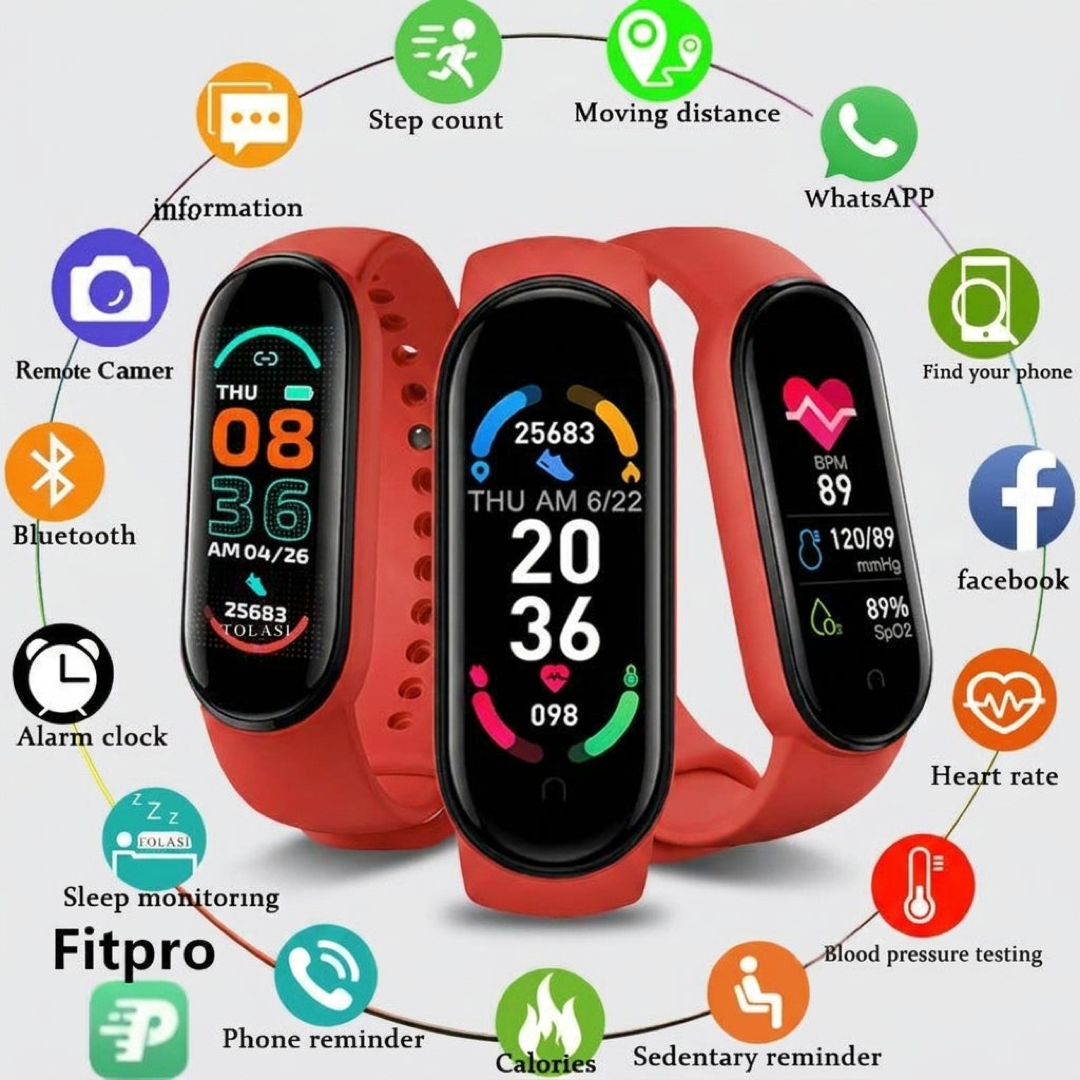 M6 Fitness Tracker for Daily Health Insights