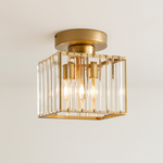 Crystal Ceiling Light – Open, Elegant Illumination