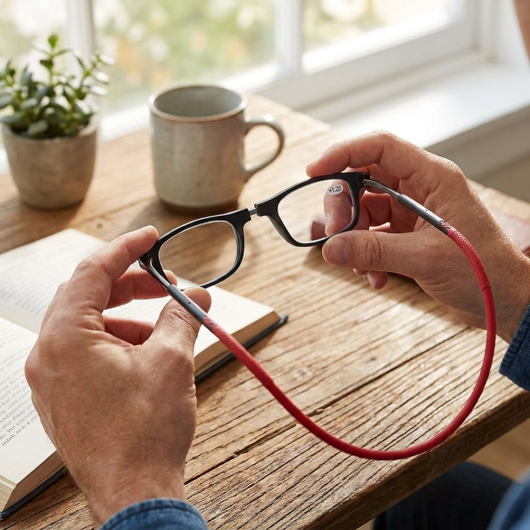 Neck Loop Reading Glasses for Easy Reach