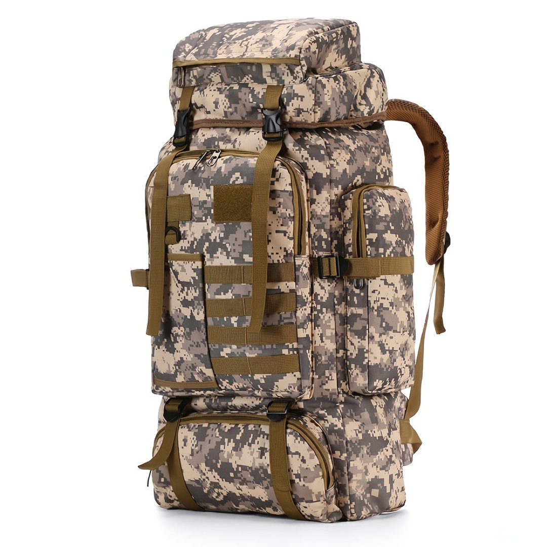 80L Tactical Rucksack for Organized Expeditions